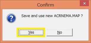 「ACRNEMA.MAP」確認