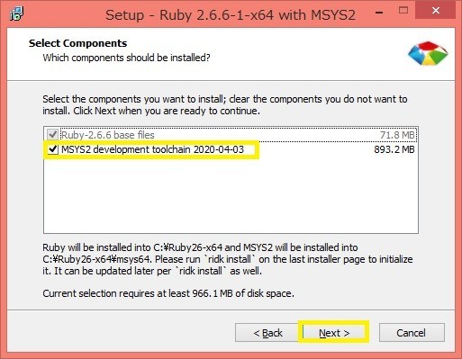 「MSYS2 development toolchain」