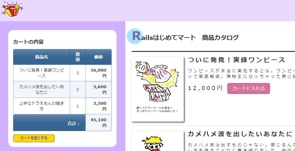 ブラウザの表示