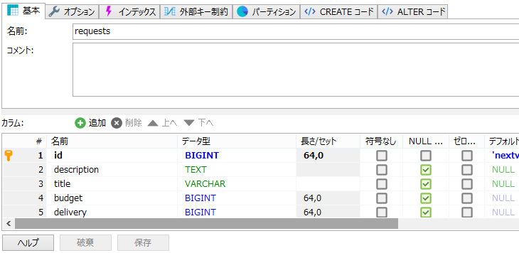 f:id:MrRadiology:20200626182251p:plain テーブルの詳細