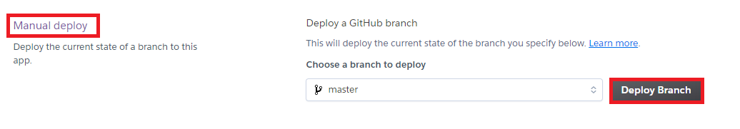 Deploy Branch