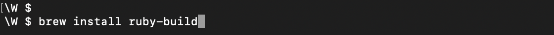 f:id:MrRadiology:20200807073424p:plain brew install ruby-build