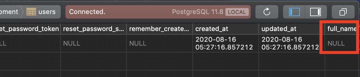 full_nameフィールドの確認