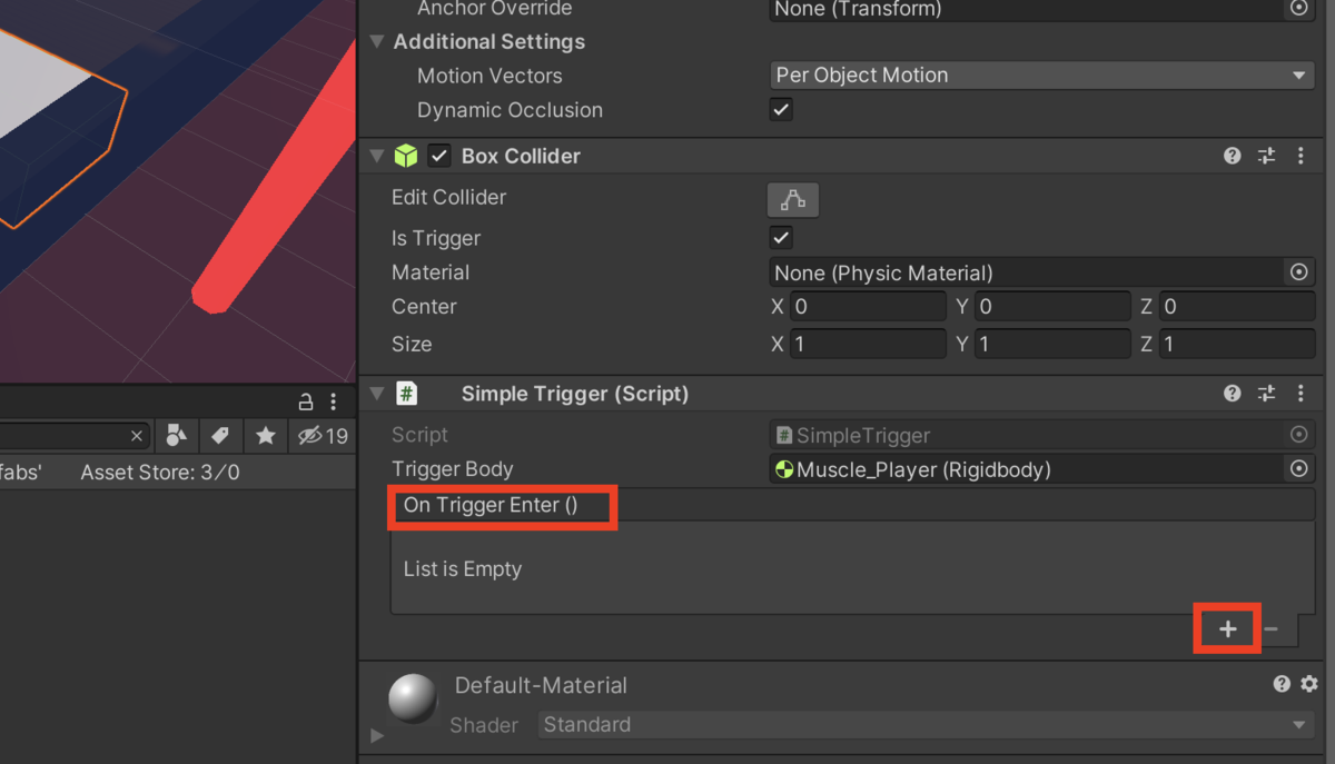 f:id:MrRadiology:20201013214325p:plain On Trigger Enter()の下にある+をクリック