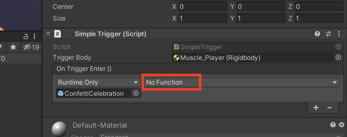 No Functionのドロップダウンをクリック