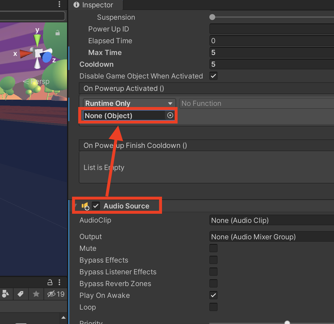 f:id:MrRadiology:20201014110740p:plain 「Audio Source」を「None(Object)」の部分にドラッグ&ドロップ