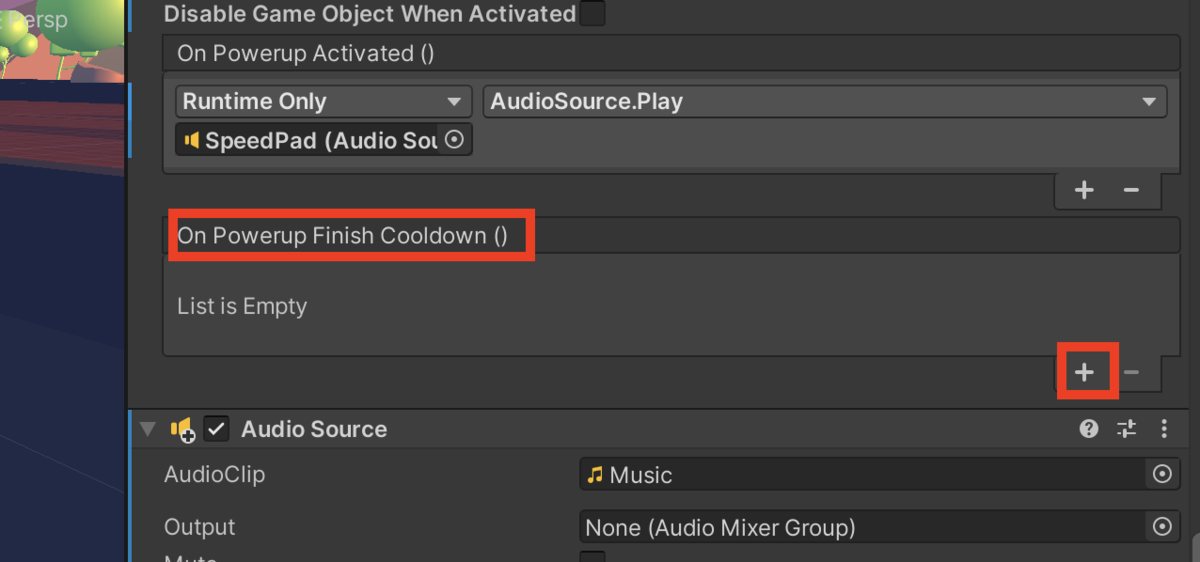 f:id:MrRadiology:20201014112751p:plain 「On Powerup Finish Cooldown()」の「+」