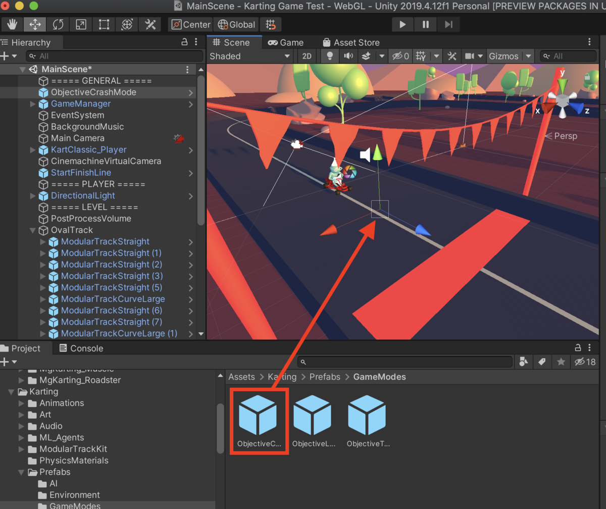 f:id:MrRadiology:20201015071651p:plain 「ObjectiveCrashMode」プレハブをシーンに直接ドラッグ