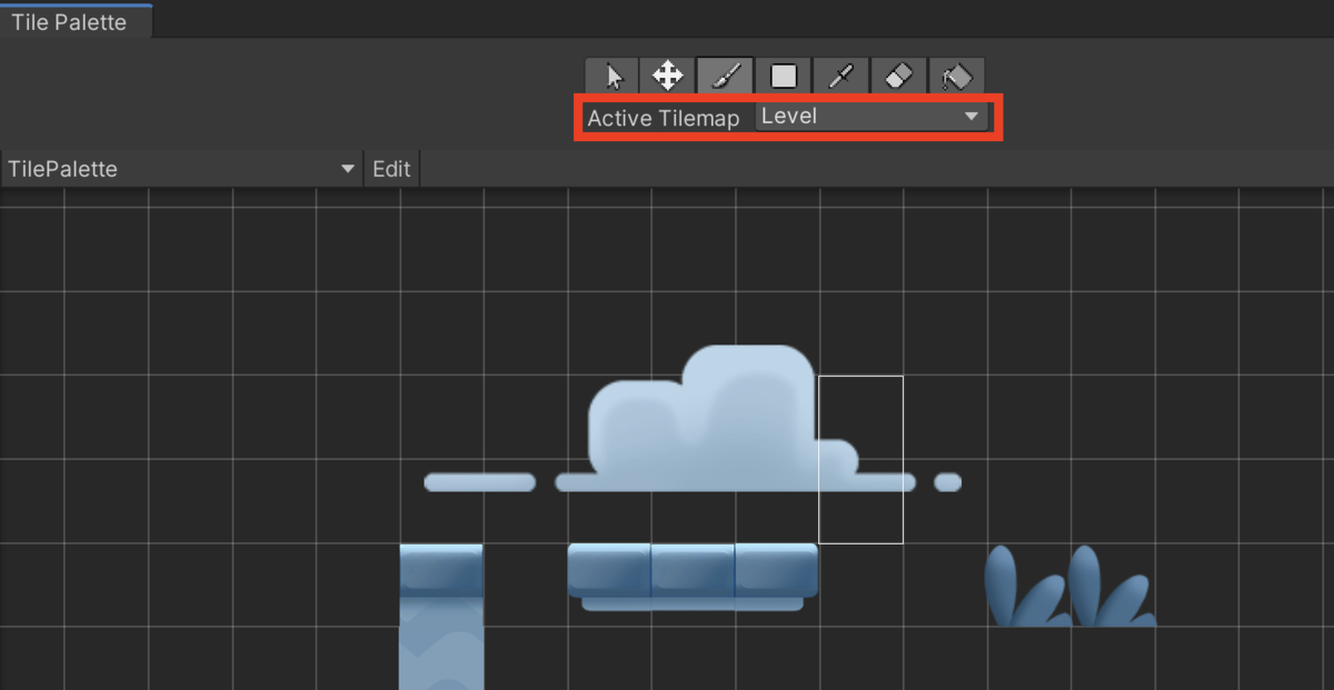 「Active Tilmap」で「Level」を選択