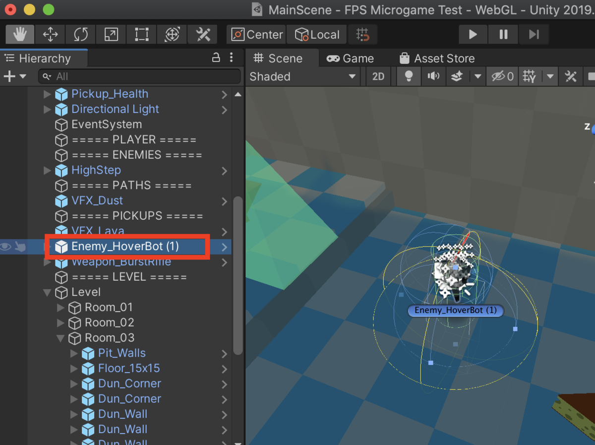 f:id:MrRadiology:20201024180313p:plain 「Enemy_Hoverbot」を選択