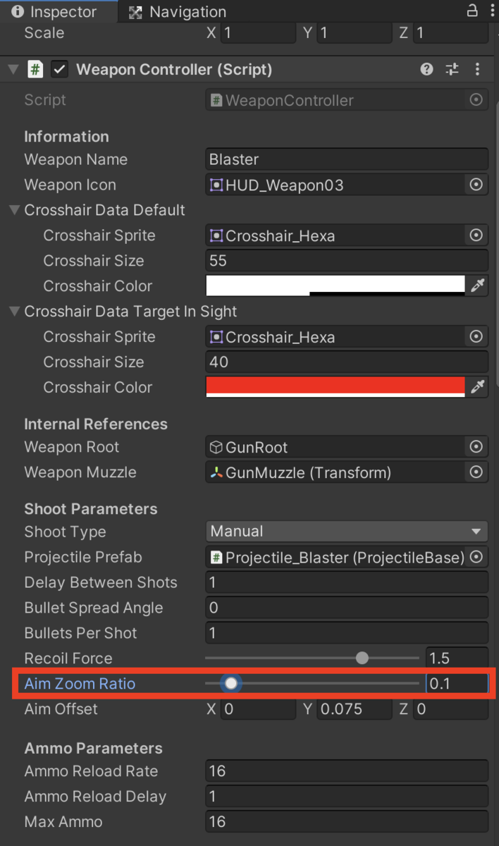 f:id:MrRadiology:20201024213136p:plain Aim Zoom Ratio を「0.1」