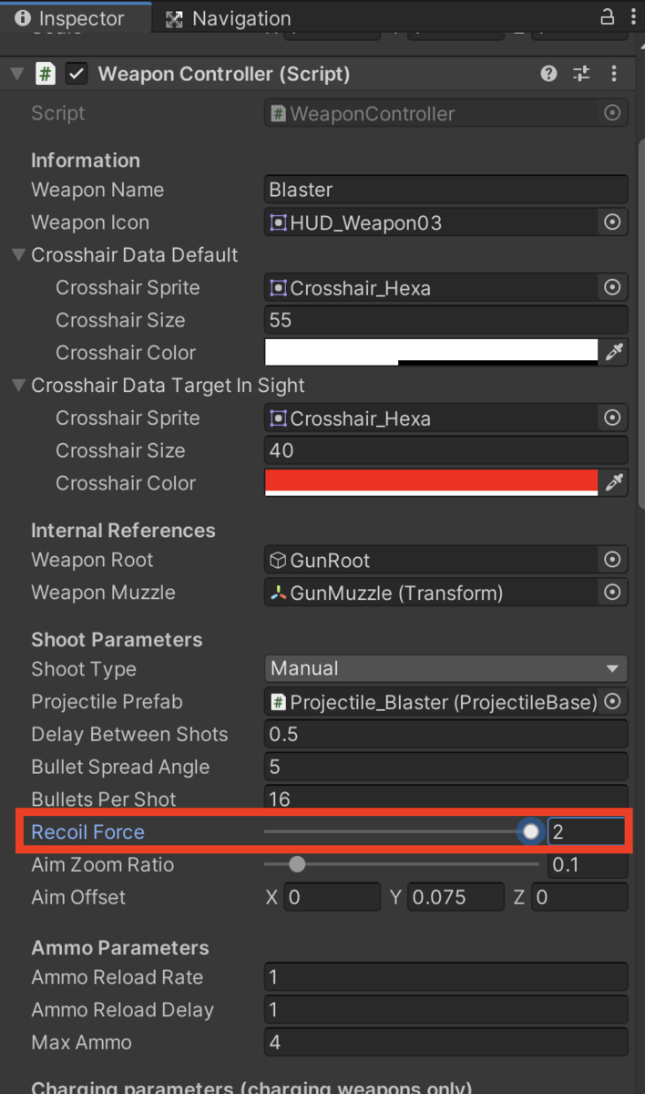 f:id:MrRadiology:20201024214604p:plain Recoil Forceを「2」