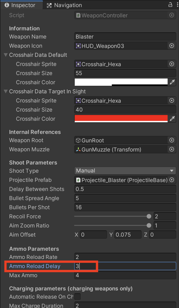 f:id:MrRadiology:20201024215042p:plain Ammo Reload Rate を「3」
