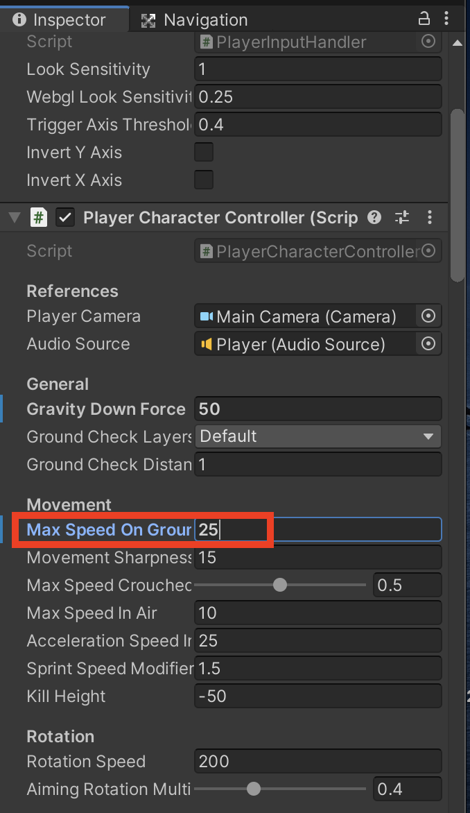 「Max Speed On Ground 」