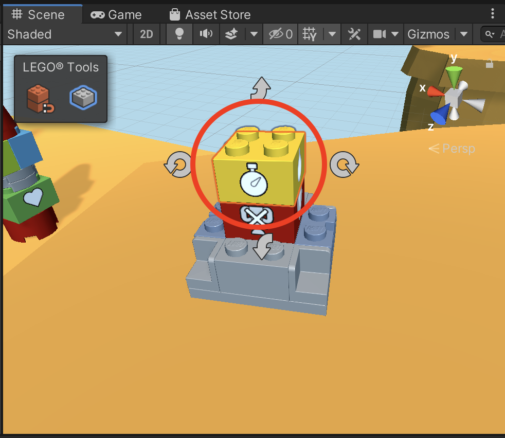 f:id:MrRadiology:20201102162613p:plain 「Timer Trigger」プレハブを「Lose」プレハブの上に設置