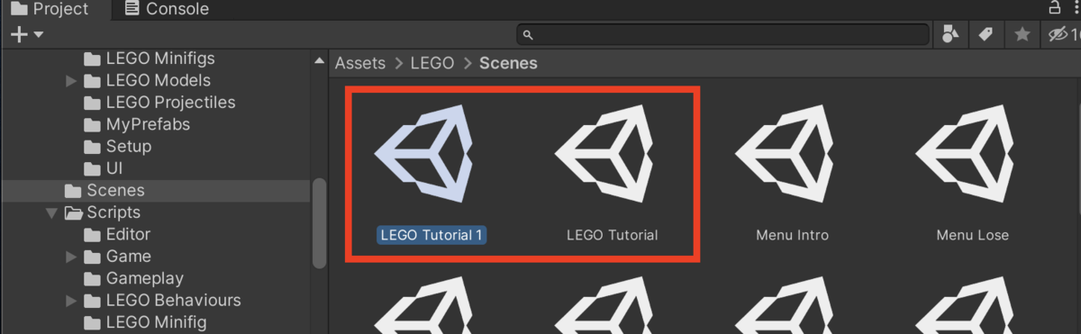 f:id:MrRadiology:20201109152343p:plain 「LEGO Tutorial」シーンを複製