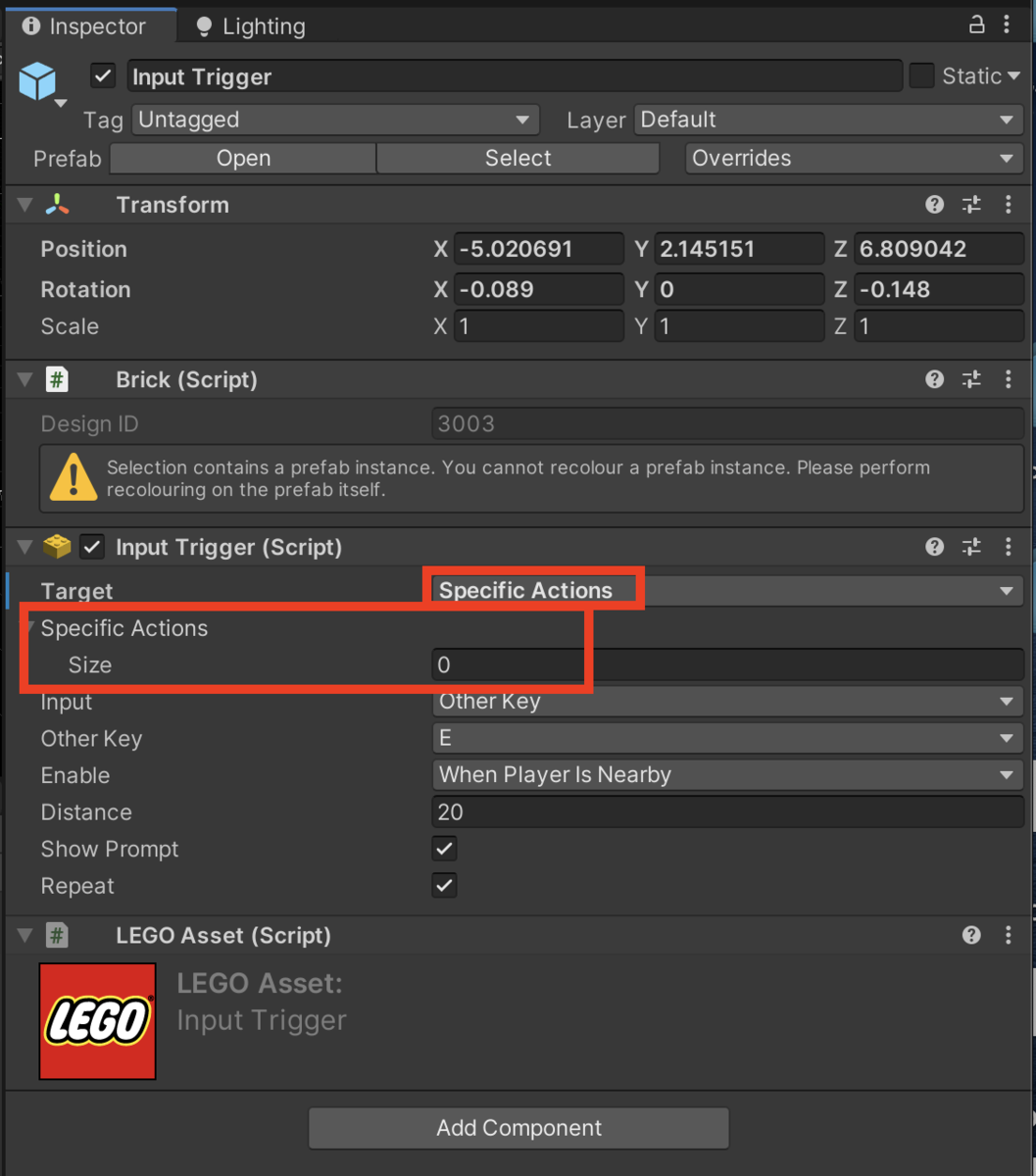 f:id:MrRadiology:20201109172311p:plain TargetプロパティをSpecificActionsに設定
