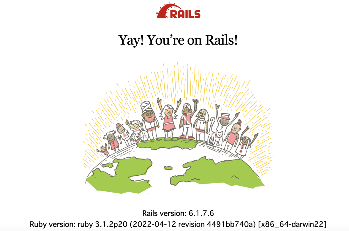 Rails6.1アプリケーションの作成
