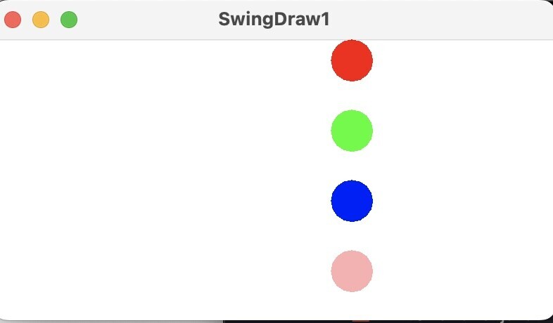 楕円図形を連続して表示させるプログラム