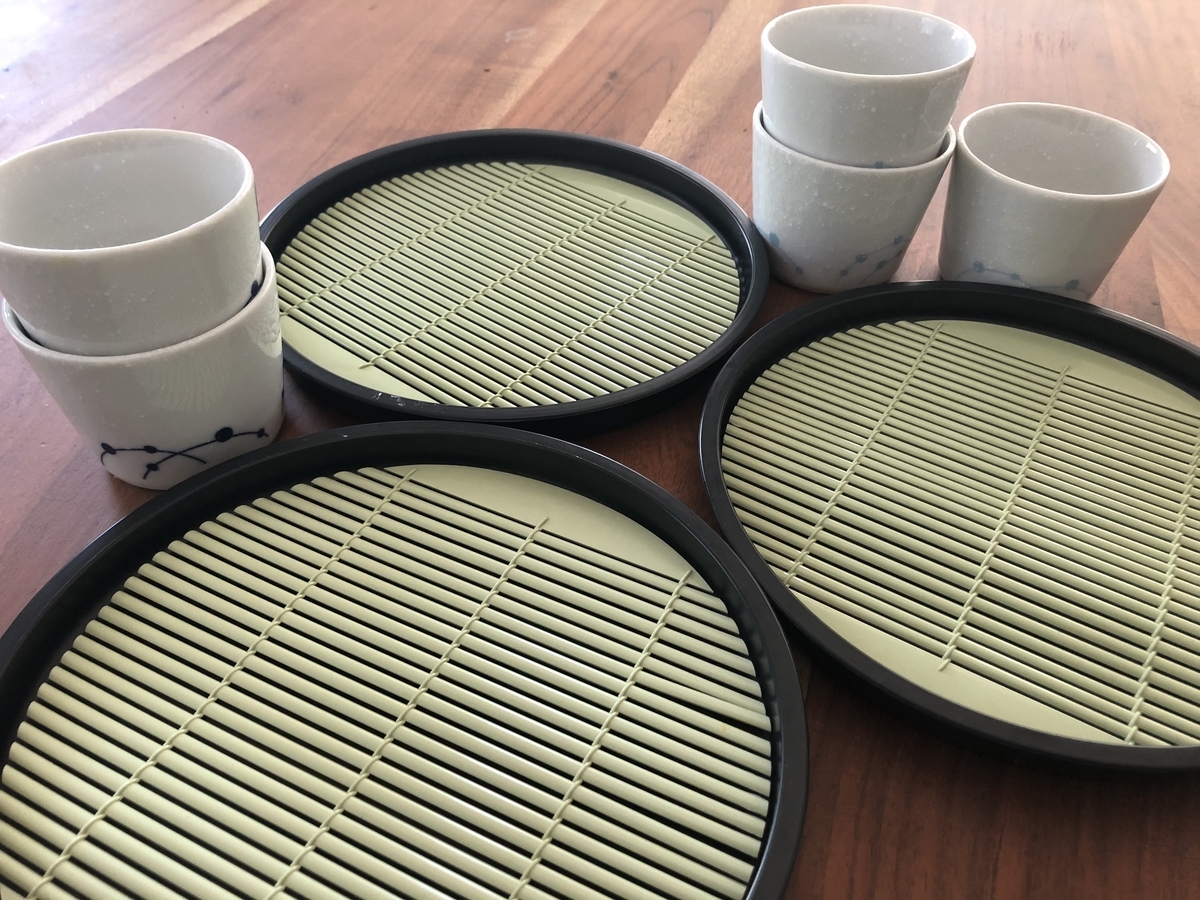 100均の蕎麦ざるとそばちょこ