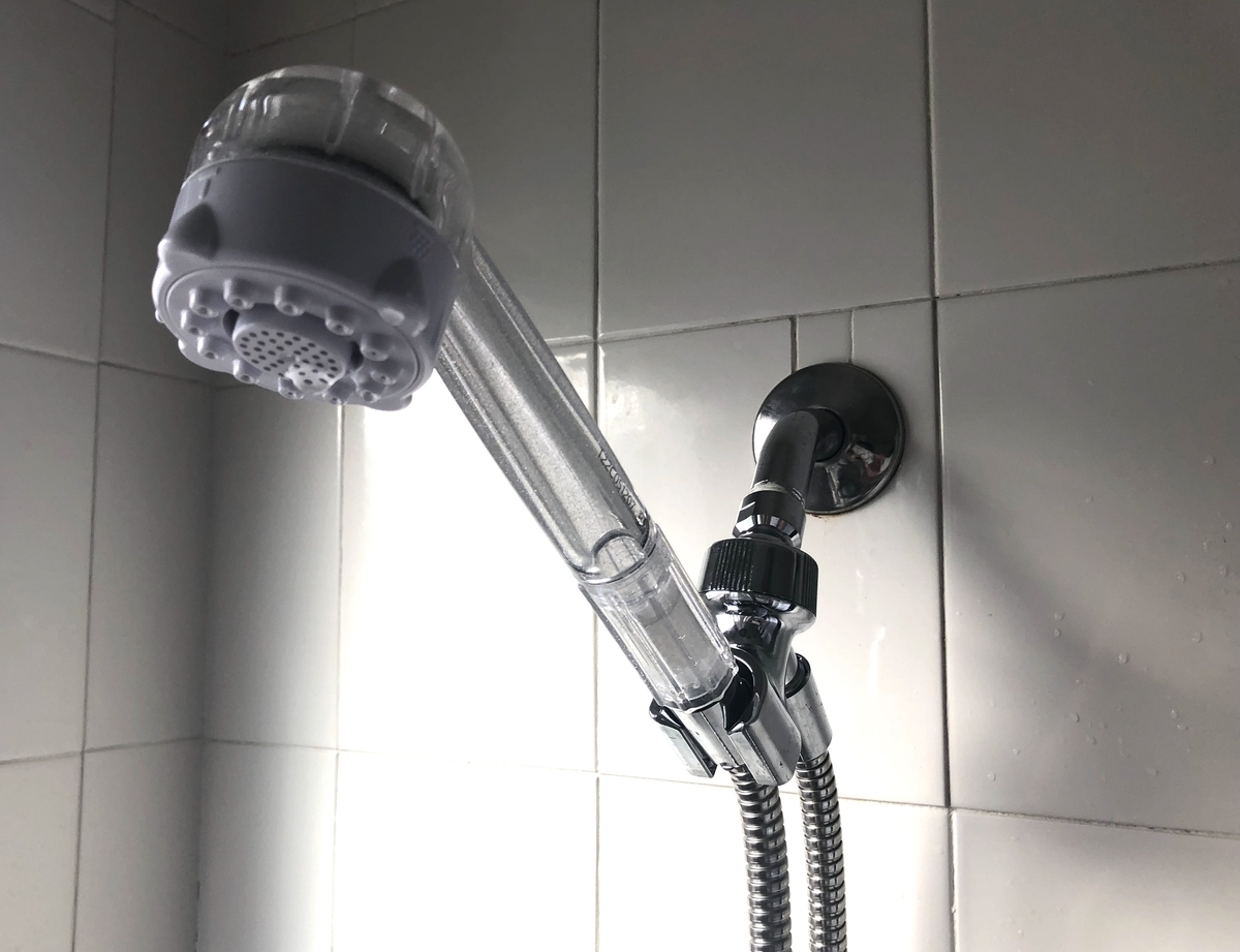 アメリカのシャワーヘッドをミラブルに交換