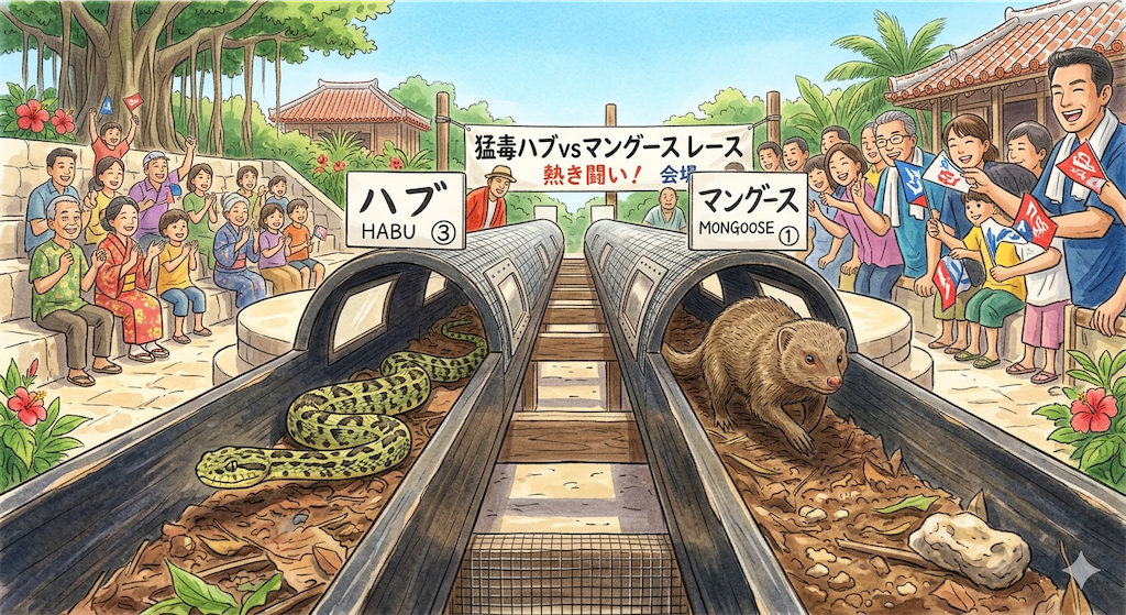 沖縄の熱帯フルーツ園をイメージして描いた南国果樹のイラスト