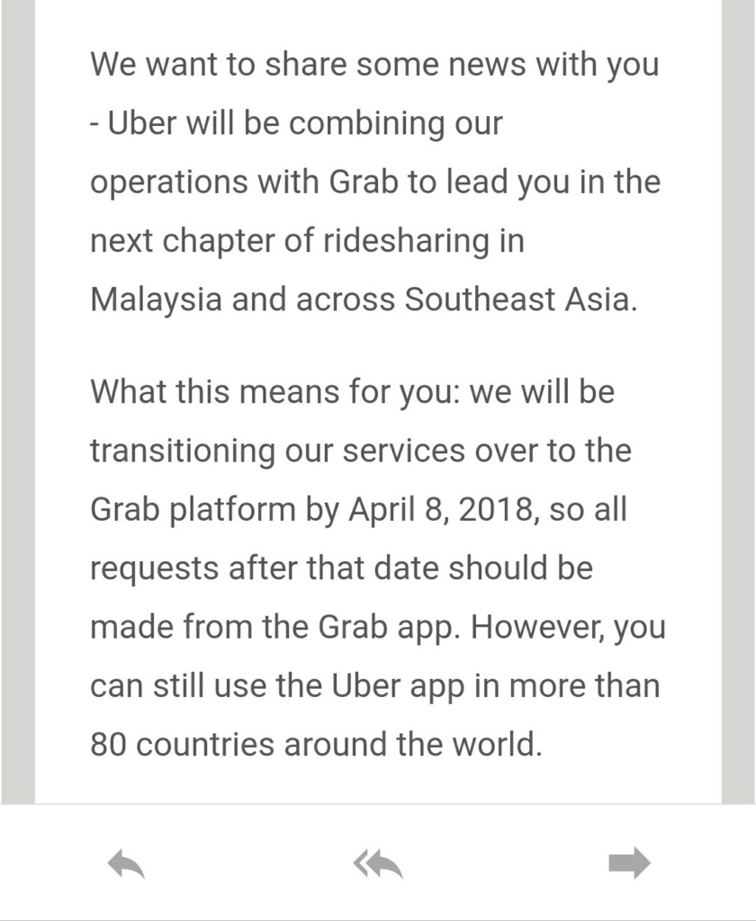 緊急告知】マレーシアで『Uber』が使えなくなる！？ - マレーシアと 