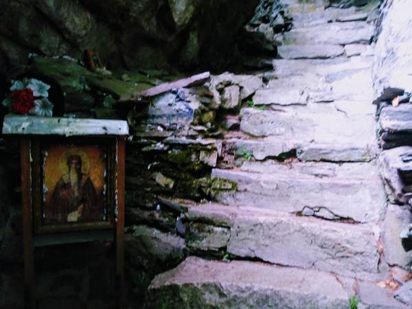 リルスキー洞窟の中