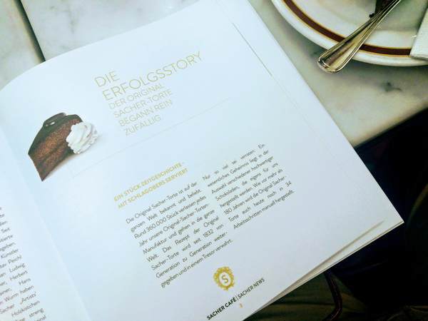 カフェ・ザッハーのメニュー