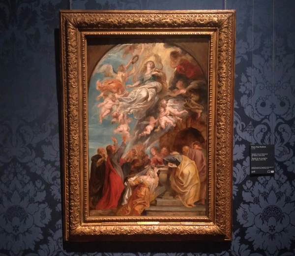 ルーベンス「聖母被昇天」の下絵(マウリッツハイス美術館所蔵)