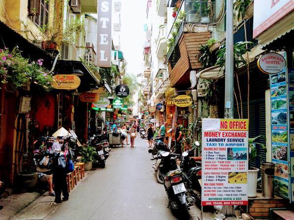 ハノイにあるバックパッカー通り