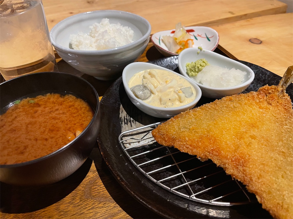 KIWAMI SAUNA　アジフライ定食