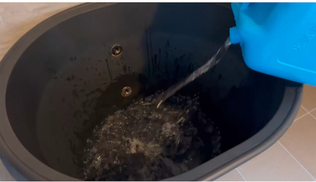 しきじの聖水を自宅水風呂に投入