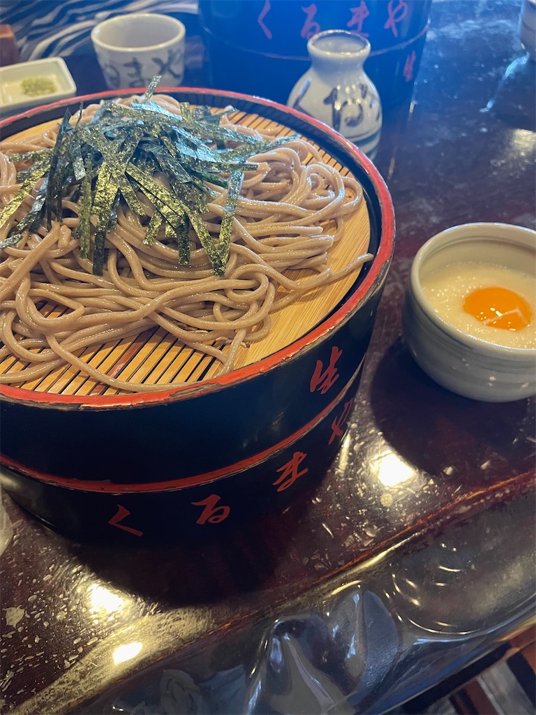 とろろ付きざるそば