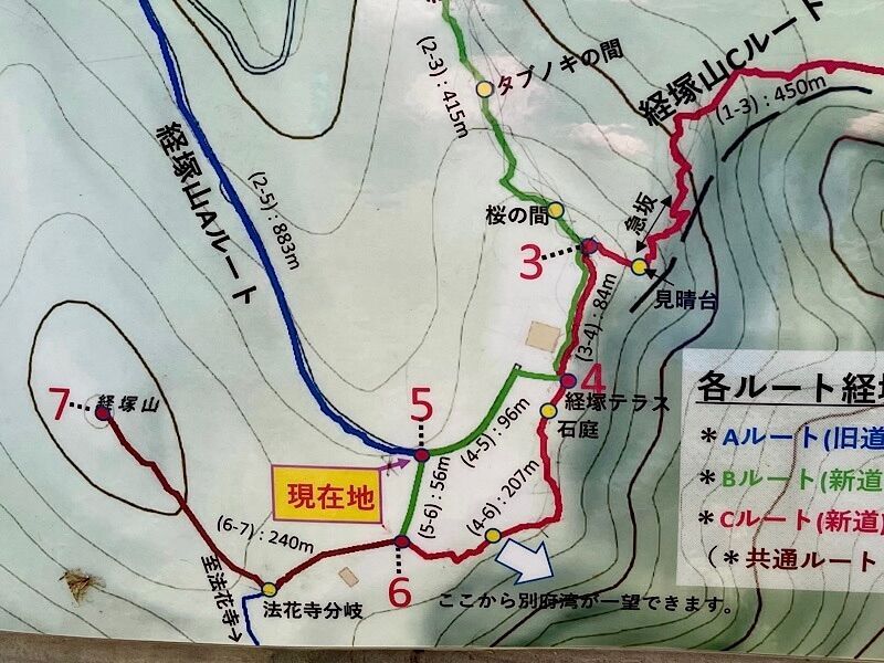 経塚山〜七ツ石山(鹿鳴越連山)】法花寺から周回ルート。ミヤマキリシマ