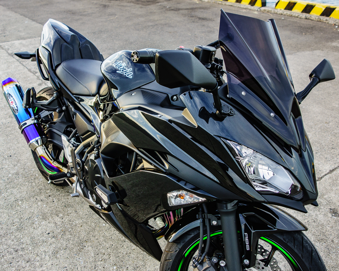 Kawasaki Ninja 650のカスタムパーツ Puigのレーシングスクリーン Neodead Com