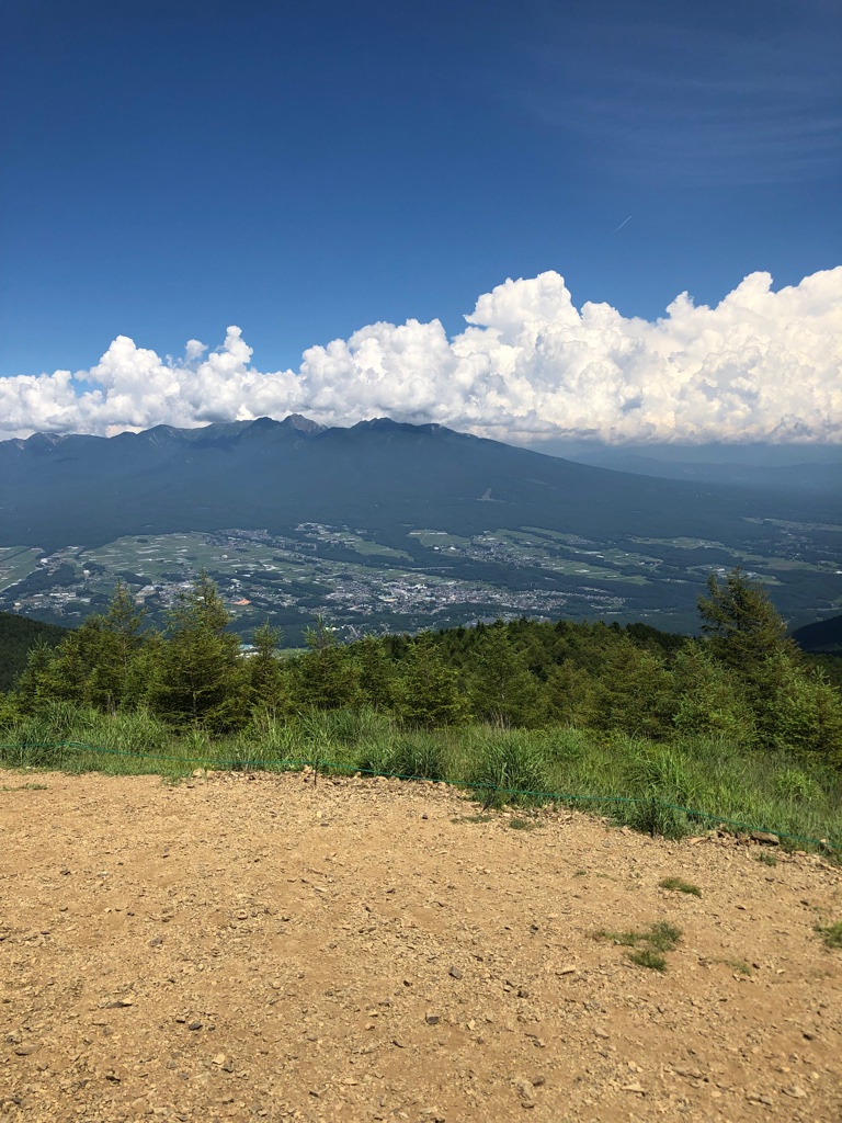 入笠山から八ヶ岳　