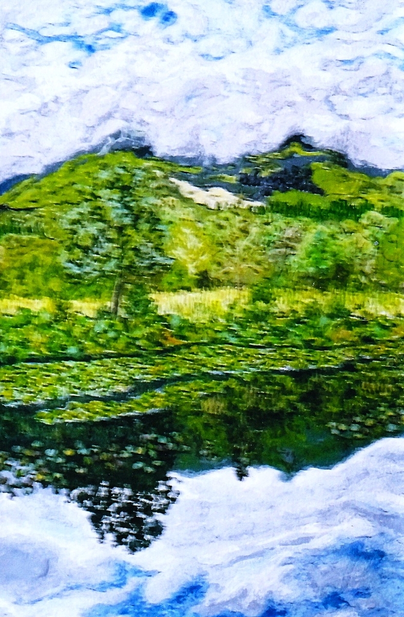 妙高山七月 - 小池至夫水彩画(通称ガッシュ)の世界