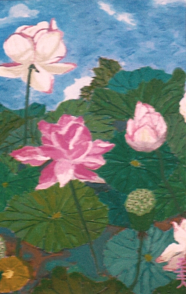 西堀に花香る東洋一の蓮 - 小池至夫水彩画(通称ガッシュ)の世界