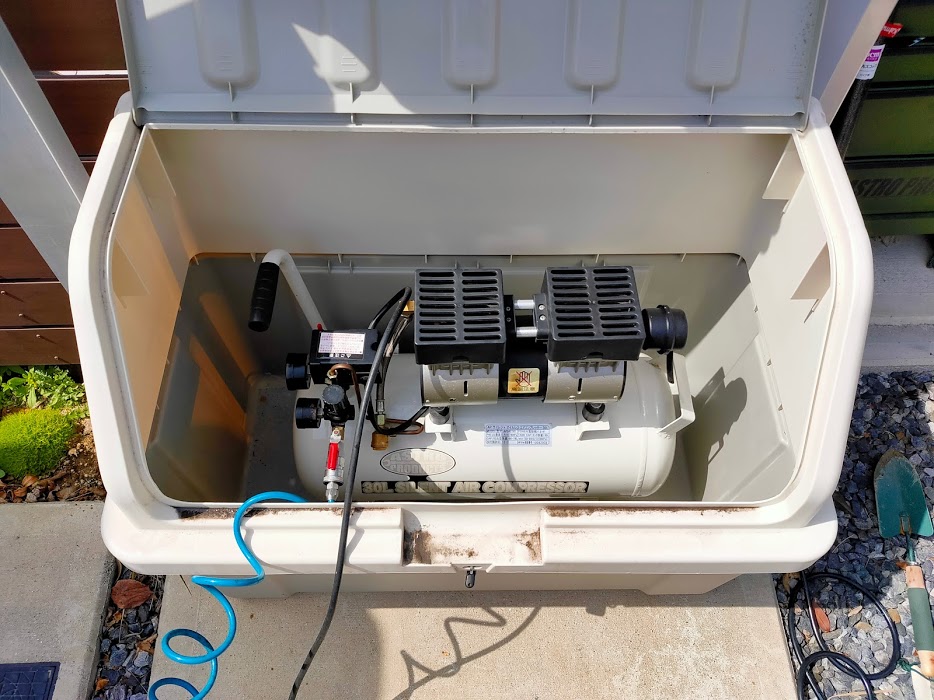 引取限定、コンプレッサー、自宅保管