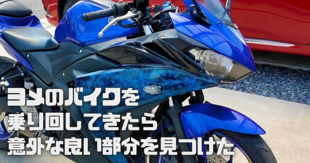 YZF-R25(ヨメのバイク)を乗り回してきたら意外な良い部分を見つけた