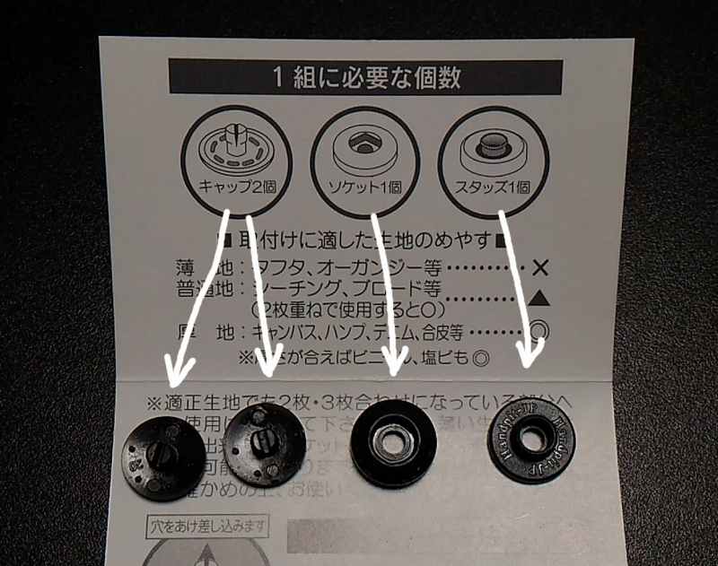 パーツ実物と対応させると。 パーツ実物と対応させると。