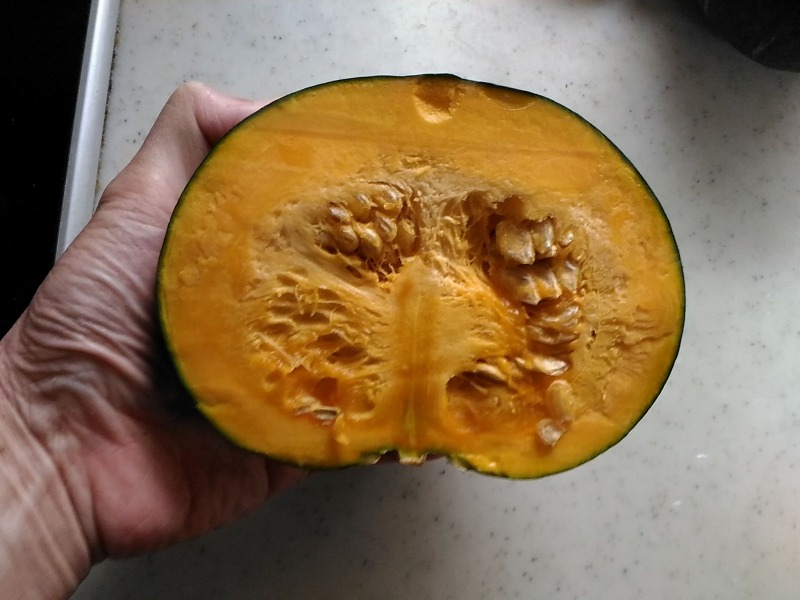 かぼちゃの断面 かぼちゃの断面