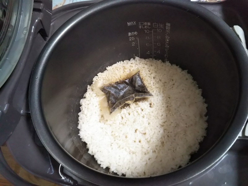 炊きあがり。