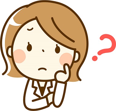 f:id:NTYG009:20190921143037j:plain 首をかしげる白衣の女性のイラスト