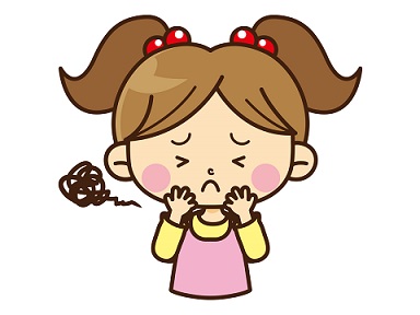 f:id:NTYG009:20200106111035j:plain 苦くて顔をしかめる幼児のイラスト
