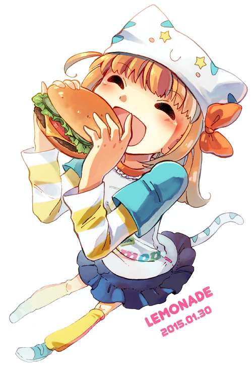 ハンバーガーが割とおいしそうに描けたのではないかと。