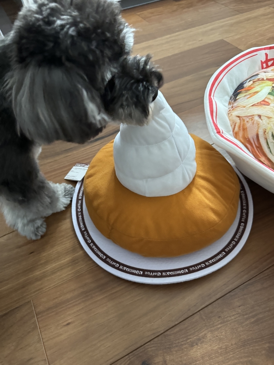 シロノワールを狙うこうめ
