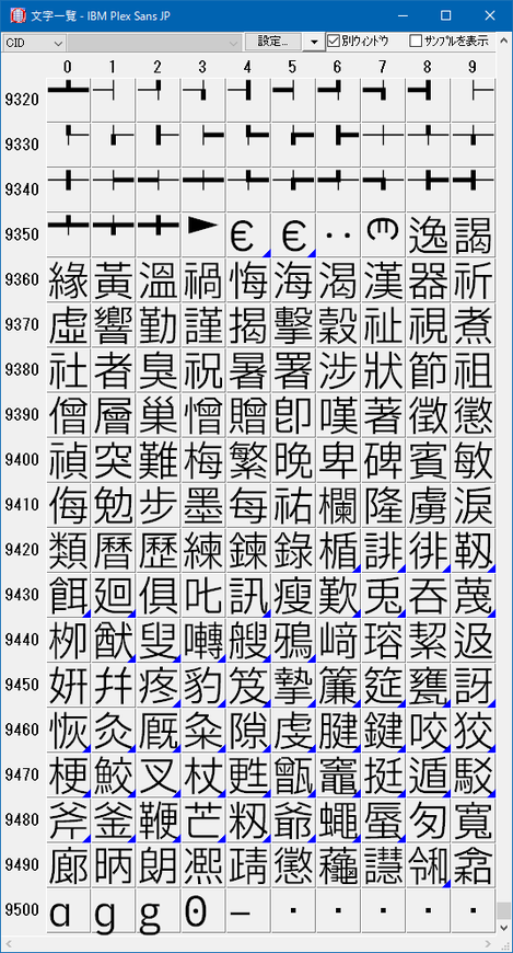 Ibm Plex Sans Jp 5 2 1 Unicode横書き文字リスト Hatenadiary Id Narr
