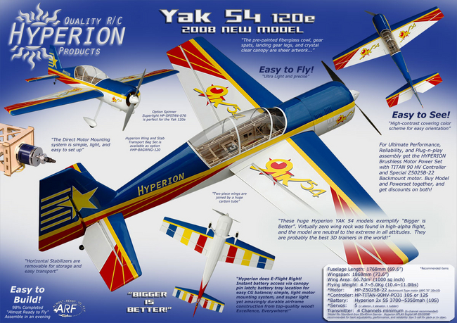 ハイぺリオンYAK54 YAK54 30ccクラスの電動仕様】 - 横浜 元町